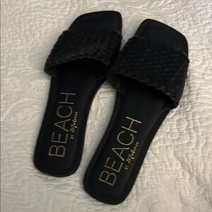 Matisse Black Woven Sandals